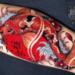 qué significan los tatuajes de carpas koi
